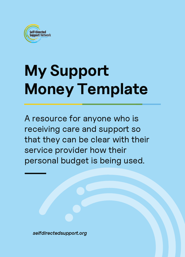 My Support Money Template - SDS Network